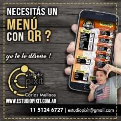 Diseño de MENU con Codigo QR.